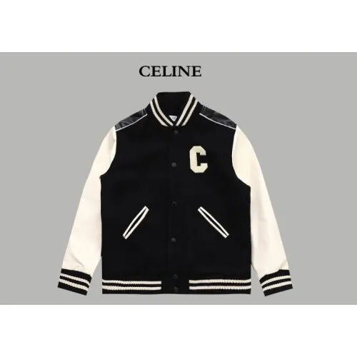 CELINE 셀린느 C스타디움 레더 바시티 - 허시백